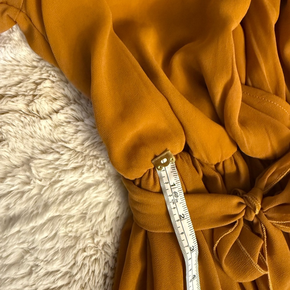 Baltic Born Mustard/Gold Wrap Maxi Dress - Picture 9 of 13